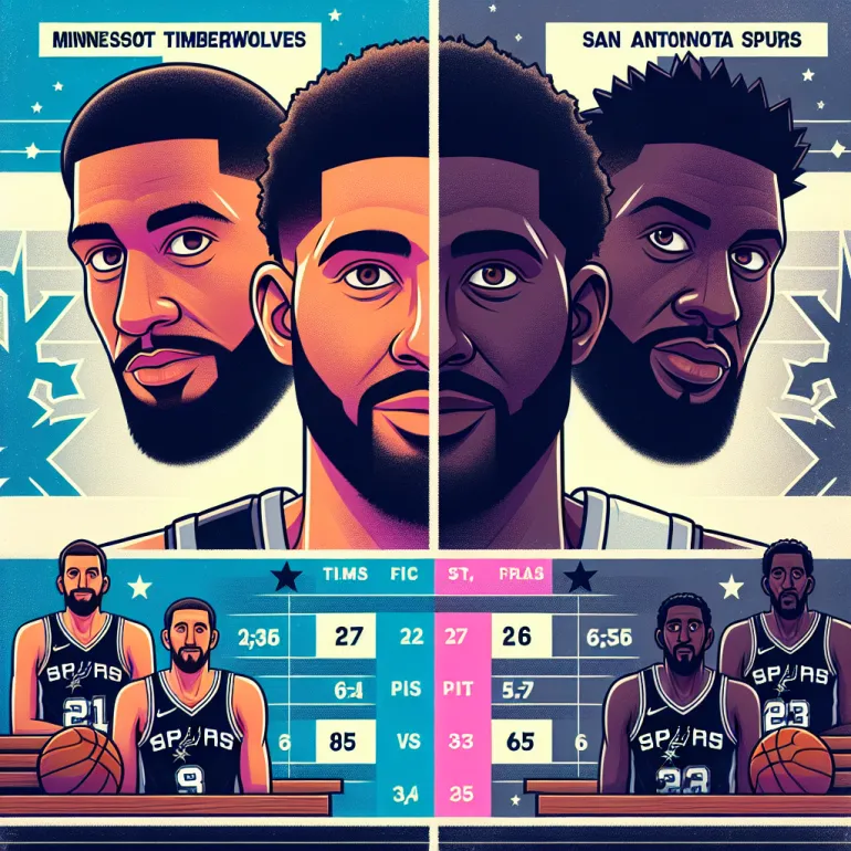 Миннесота Тимбервулвз и Сан-Антонио Спёрс: Сравнение Статистики Игроков